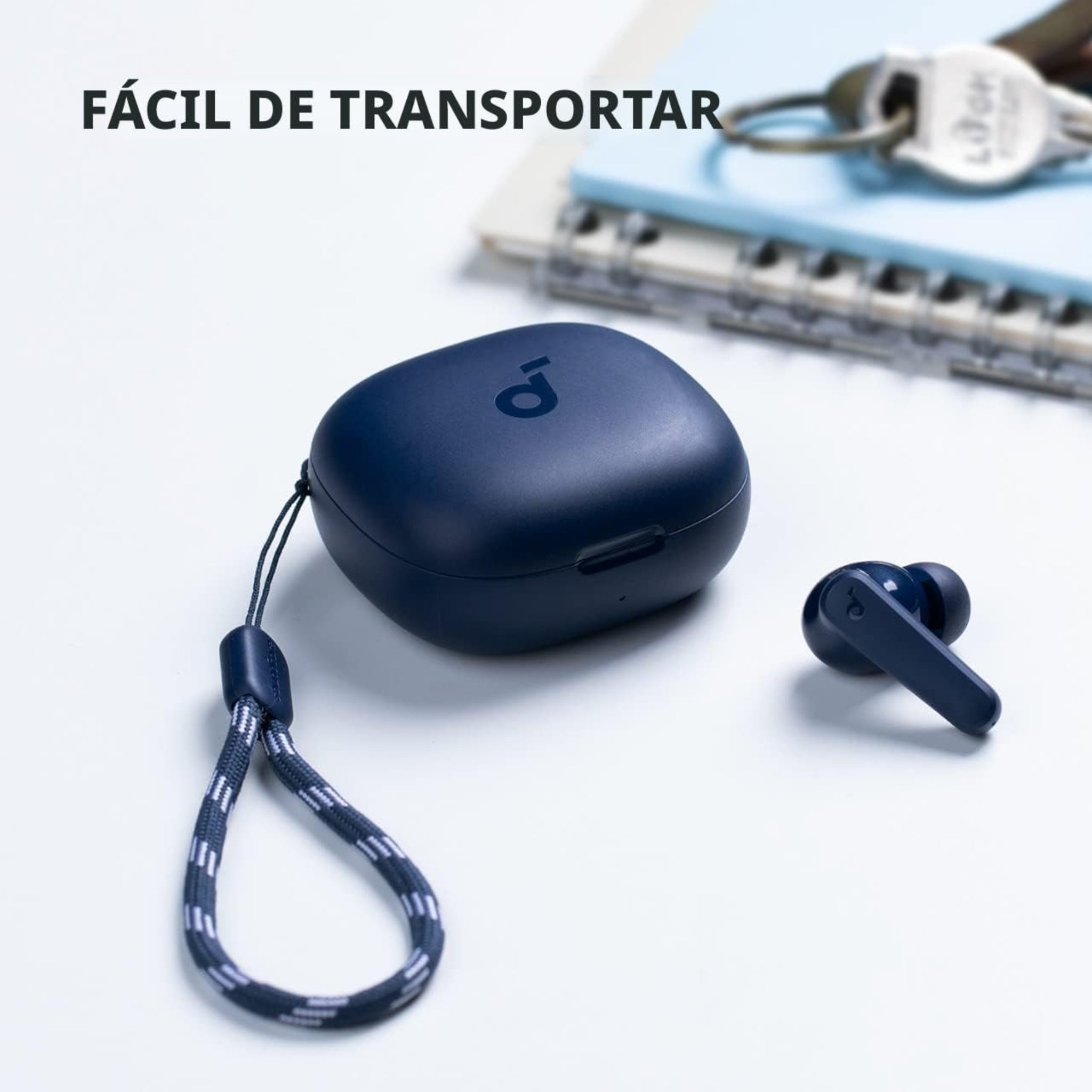 Soundcore de Anker P20i Auriculares True Wireless, controladores de 10mm con graves potentes, Bluetooth 5.3, tiempo de reproducción largo de 30H, resistente al agua, 2 micrófonos para llamadas claras