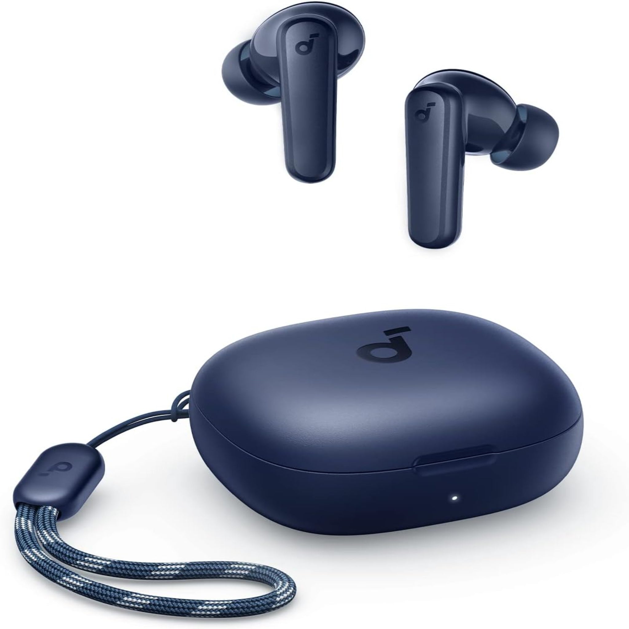 Soundcore de Anker P20i Auriculares True Wireless, controladores de 10mm con graves potentes, Bluetooth 5.3, tiempo de reproducción largo de 30H, resistente al agua, 2 micrófonos para llamadas claras