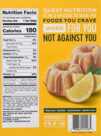 Quest Nutrition Barras de proteína de Pastel de Limón, 20g de proteína, 1g de azúcar, 4g de carbohidratos netos, alto en fibra, sin gluten, apto para dieta keto, 12 unidades