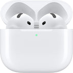 Apple Auriculares inalámbricos AirPods 4, auriculares Bluetooth, con cancelación activa de ruido, audio adaptativo, modo de transparencia, audio espacial personalizado, estuche de carga USB-C