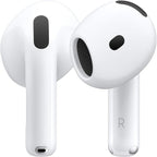 Apple Auriculares inalámbricos AirPods 4, auriculares Bluetooth, con cancelación activa de ruido, audio adaptativo, modo de transparencia, audio espacial personalizado, estuche de carga USB-C