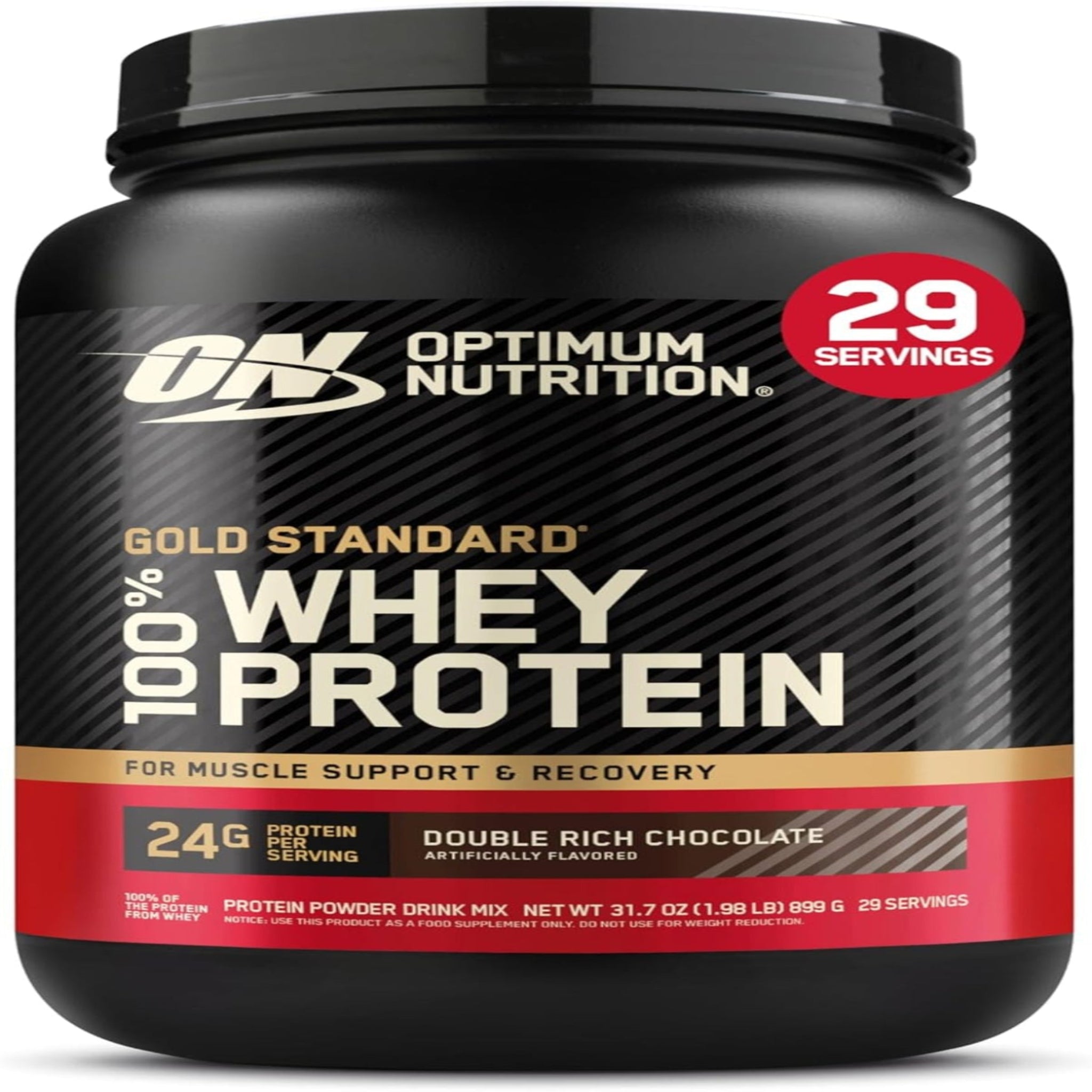 Optimum Nutrition Gold Standard 100% proteína de suero en polvo, chocolate