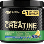 Optimum Nutrition Creatina Micronizada Monohidrato en Polvo, Limonada de Arándanos, 60 Porciones