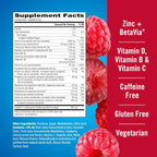 Emergen-C Immune+ | Polvo de Apoyo Inmunológico de Triple Acción sabor Frambuesa, BetaVia (R), 1000 mg de Vitamina C, Vitaminas B, Vitamina D y Antioxidantes, 30 Unidades