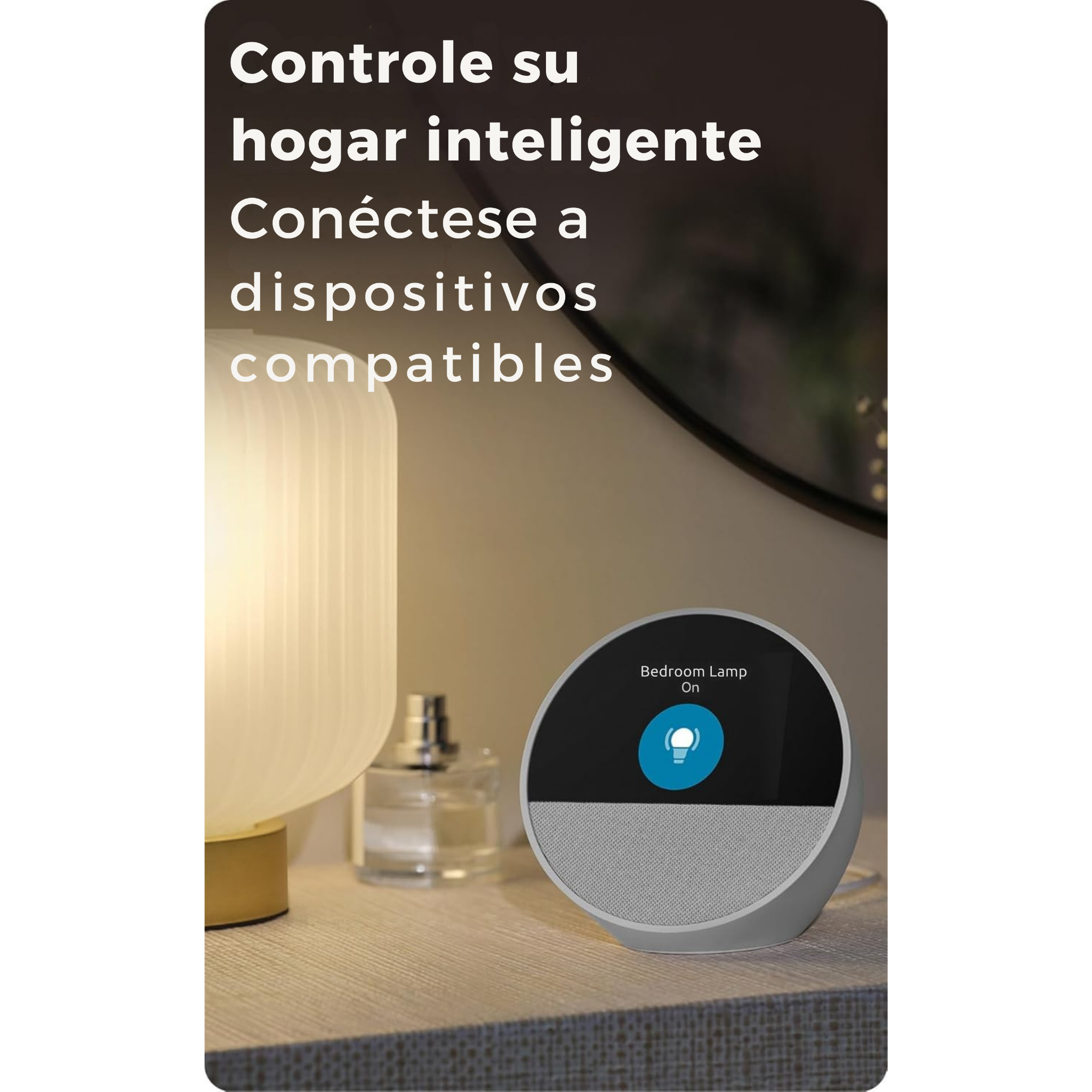 Amazon Echo Spot: ideal para mesitas de noche, oficinas y cocinas, incluye despertador inteligente con Alexa