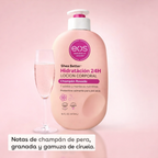 eos Crema Corporal Shea Better Champaña Rosa, Cuidado de la Piel Hidratante 24 Horas, Ligera y Sin Grasa, Manteca de Karité Natural, Vegana, 16 onzas líquidas