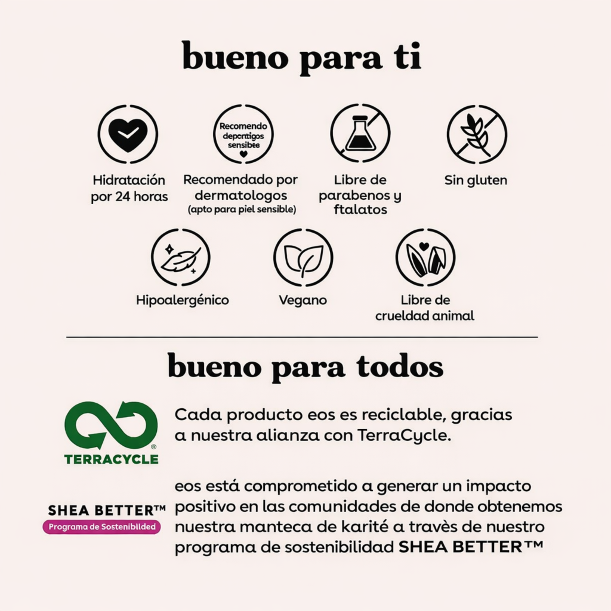 eos Crema de manos Shea Better Cachemira de Vainilla - Loción de manos | Hidratación instantánea + protección duradera | 2.5 onzas