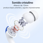 TAGRY Auriculares Bluetooth Auriculares Inalámbricos 60H Reproducción Pantalla LED de Energía Audífonos con Estuche de Carga Inalámbrica IPX5 Auriculares Resistente al Agua