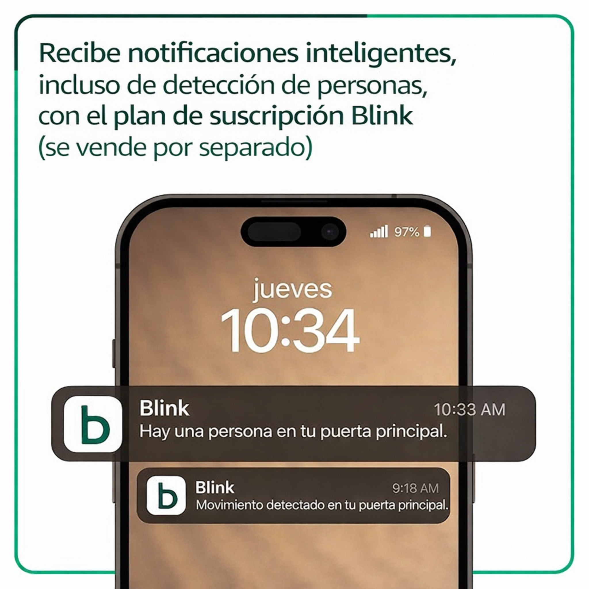 Blink Video Doorbell (modelo más reciente) – Visión HD de la cabeza a los pies, dos años de duración de la batería y configuración sencilla. Sync Module Core incluido – Sistema (negro)