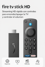 Amazon Fire TV Stick HD (modelo más reciente), TV en vivo gratuita, Control remoto por voz Alexa, controles de Smart Home, streaming en HD