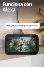 Timbre con cámara inalámbrico Ring - Video de cuerpo completo, video en vivo con audio bidireccional, alertas y detección de movimiento (modelo de 2024), Níquel satinado