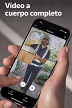 Timbre con cámara inalámbrico Ring - Video de cuerpo completo, video en vivo con audio bidireccional, alertas y detección de movimiento (modelo de 2024), Níquel satinado