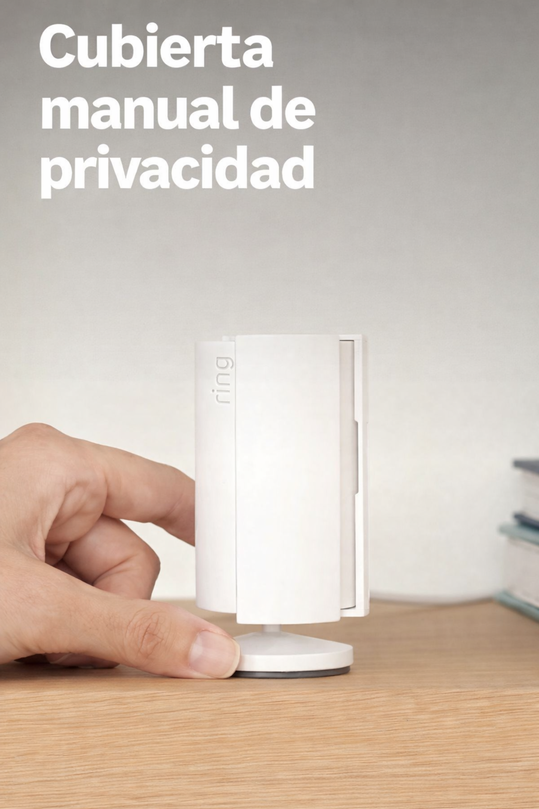 Cámara Ring Indoor (modelo más reciente): Seguridad para el hogar o negocio con video HD 1080p, Blanco