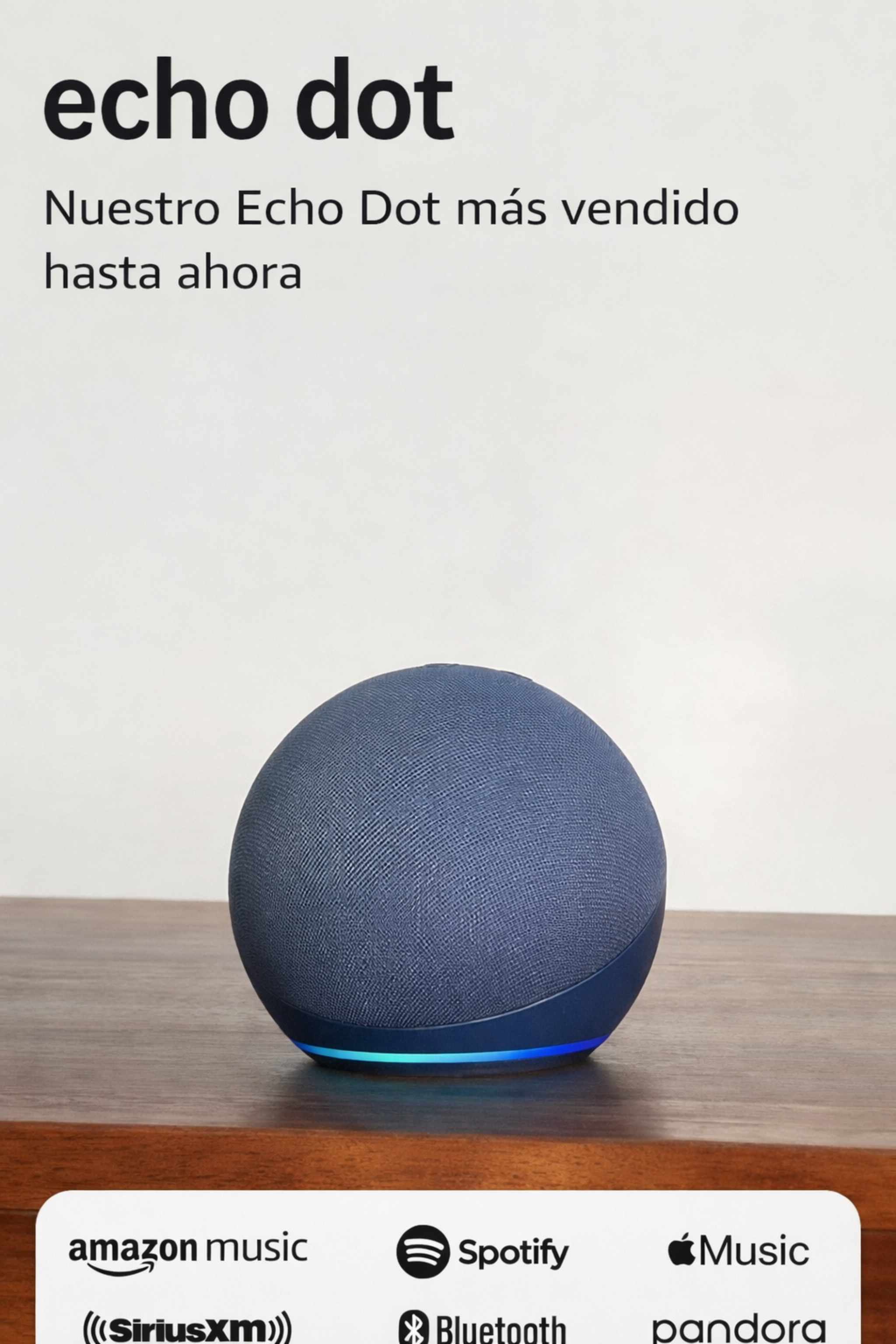 Amazon Echo Dot (5ª generación): parlante Alexa con sonido vibrante, ideal para dormitorios, comedores y oficinas