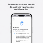 Apple Auriculares inalámbricos AirPods Pro 3, cancelación activa de ruido, traducción en vivo, detección de frecuencia cardíaca, función de audífono, auriculares Bluetooth, audio espacial,