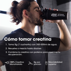 Optimum Nutrition Creatina Micronizada Monohidrato en Polvo, Limonada de Arándanos, 60 Porciones