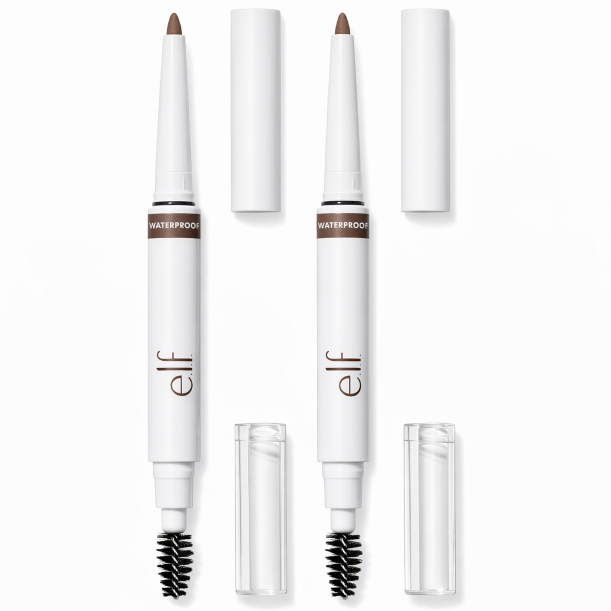 e.l.f. Lápiz de cejas impermeable Café Neutro - paquete de 2 - lápiz de cejas de larga duración para dar vida y forma a tus cejas, vegano y libre de crueldad