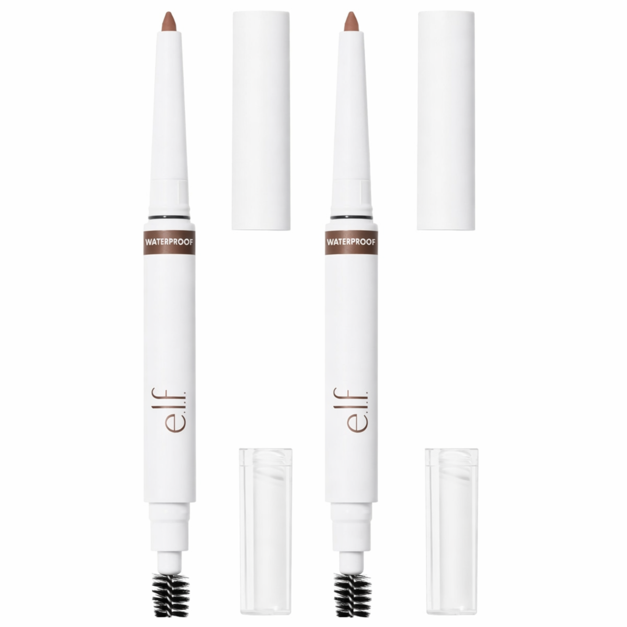 e.l.f. Lápiz de cejas impermeable Café Neutro - paquete de 2 - lápiz de cejas de larga duración para dar vida y forma a tus cejas, vegano y libre de crueldad